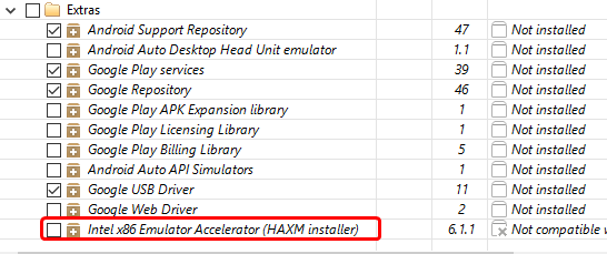 intel x86 emulator accelerator not compatible with mac